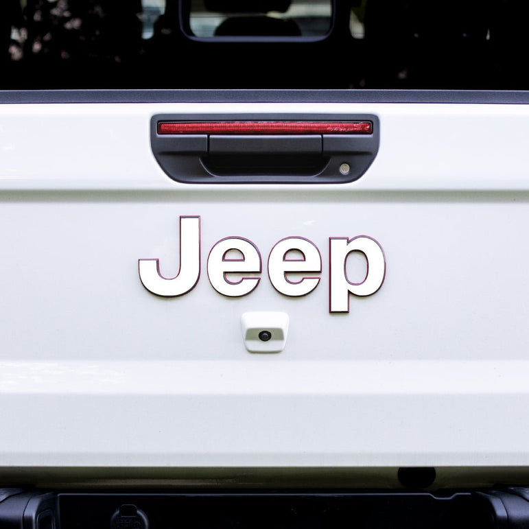 JEEP Gladiator Emblem Overlay Decal Set | Solid Colors
