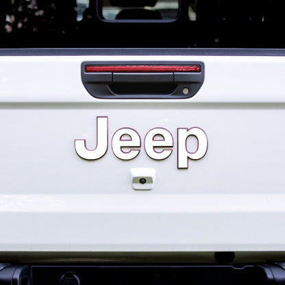 Jeep Gladiator Emblem Overlay Decal Set | Solid Colors