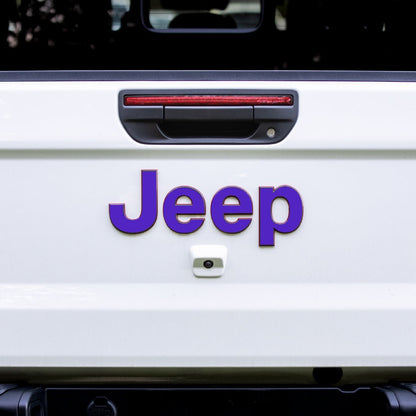 Jeep Gladiator Emblem Overlay Decal Set | Solid Colors