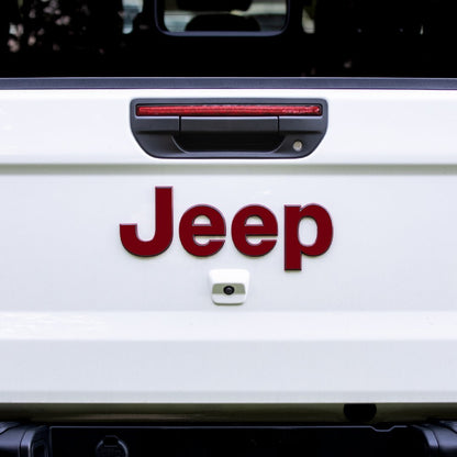Jeep Gladiator Emblem Overlay Decal Set | Solid Colors