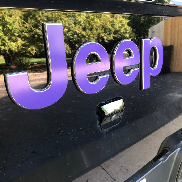 JEEP Gladiator Emblem Overlay Decal Set | Solid Colors