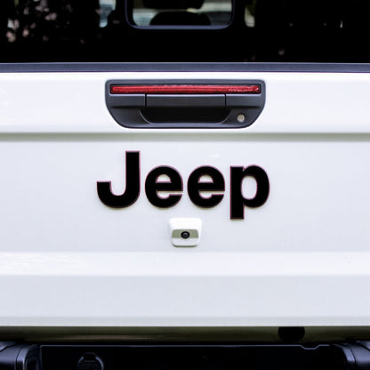 Jeep Gladiator Emblem Overlay Decal Set | Solid Colors