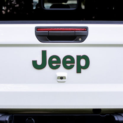 Jeep Gladiator Emblem Overlay Decal Set | Solid Colors