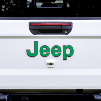 Jeep Gladiator Emblem Overlay Decal Set | Solid Colors