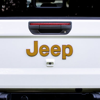Jeep Gladiator Emblem Overlay Decal Set | Solid Colors
