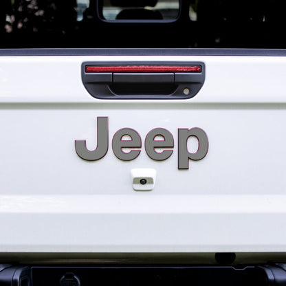 Jeep Gladiator Emblem Overlay Decal Set | Solid Colors