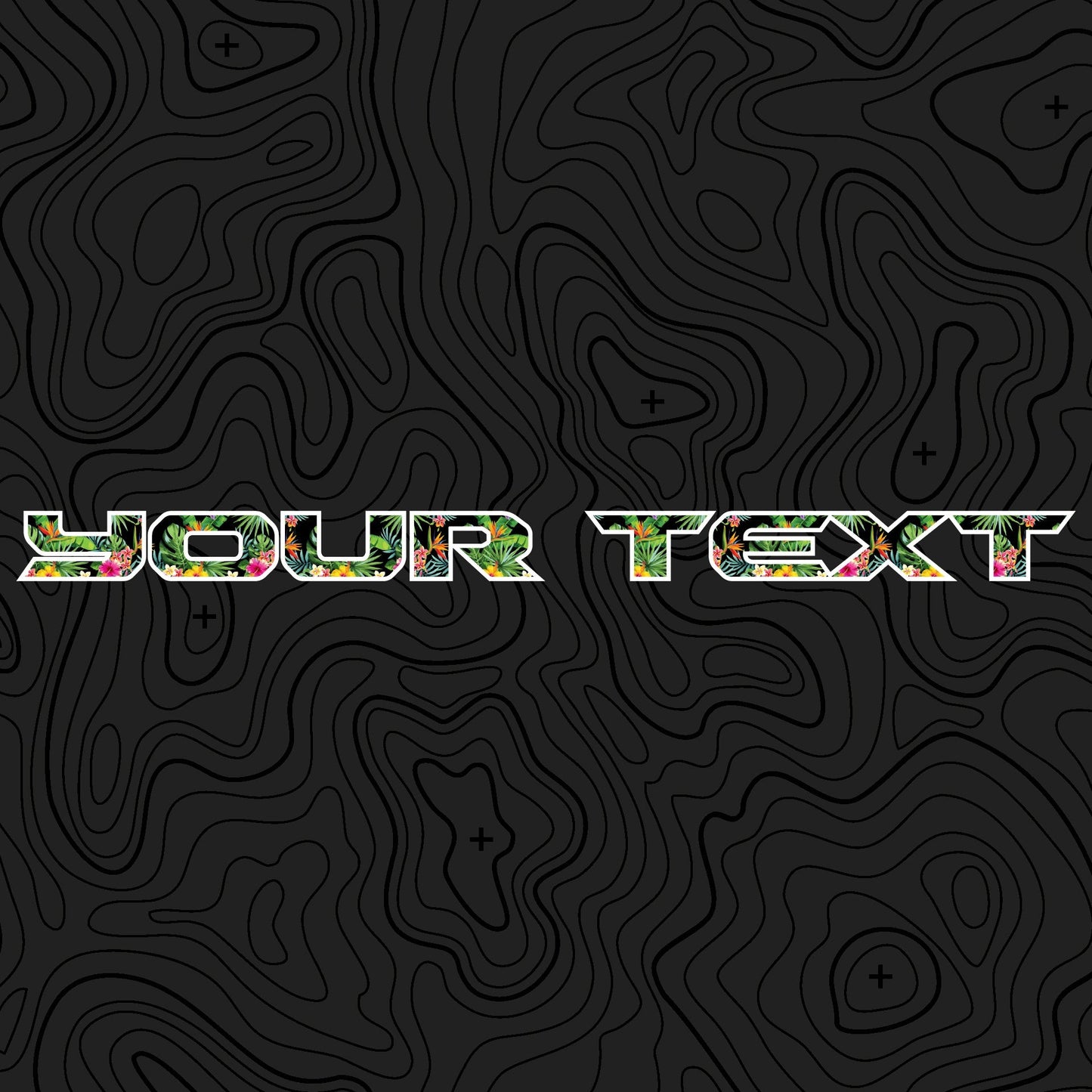 Floral Hood Lettering | Set of 2