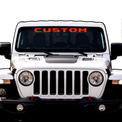 Windshield Lettering