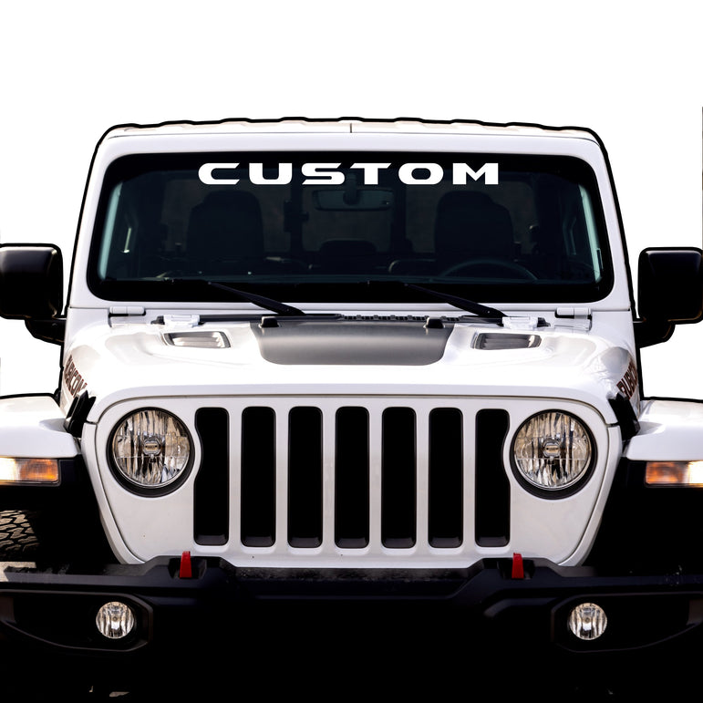 Windshield Lettering