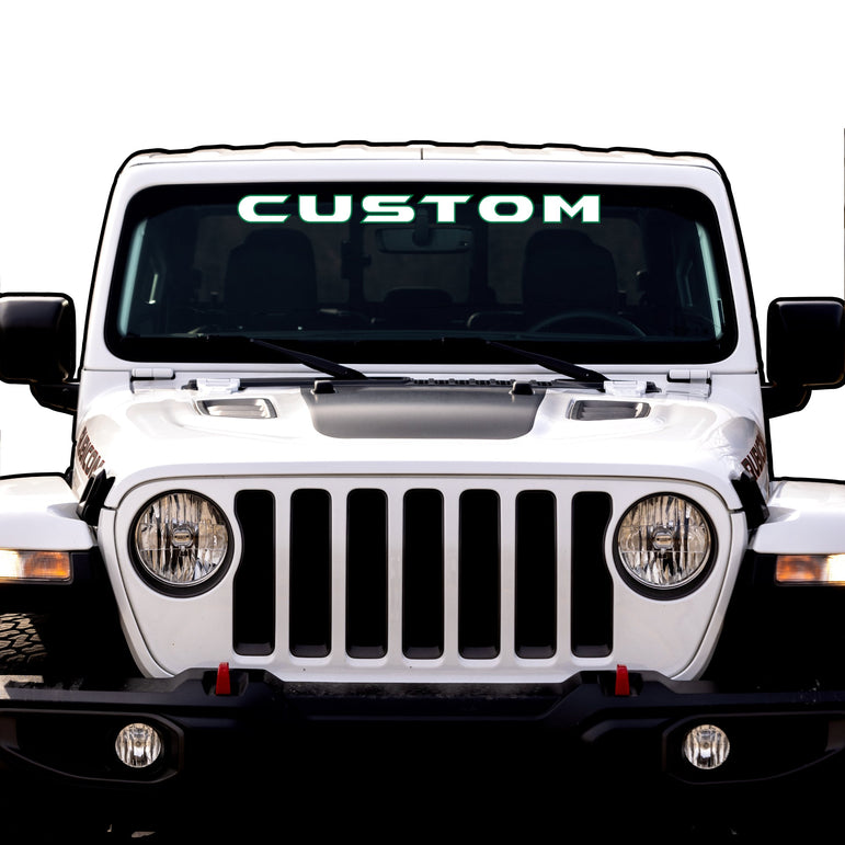 Windshield Lettering