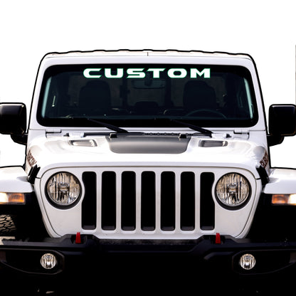 Windshield Lettering