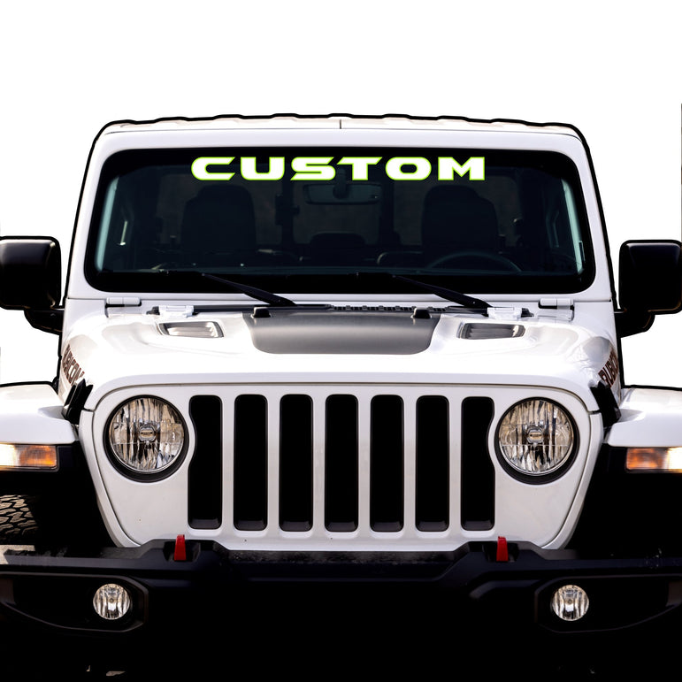 Windshield Lettering