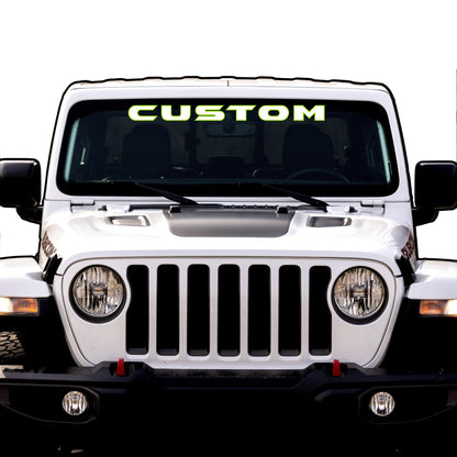 Windshield Lettering