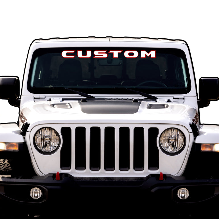 Windshield Lettering