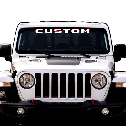 Windshield Lettering