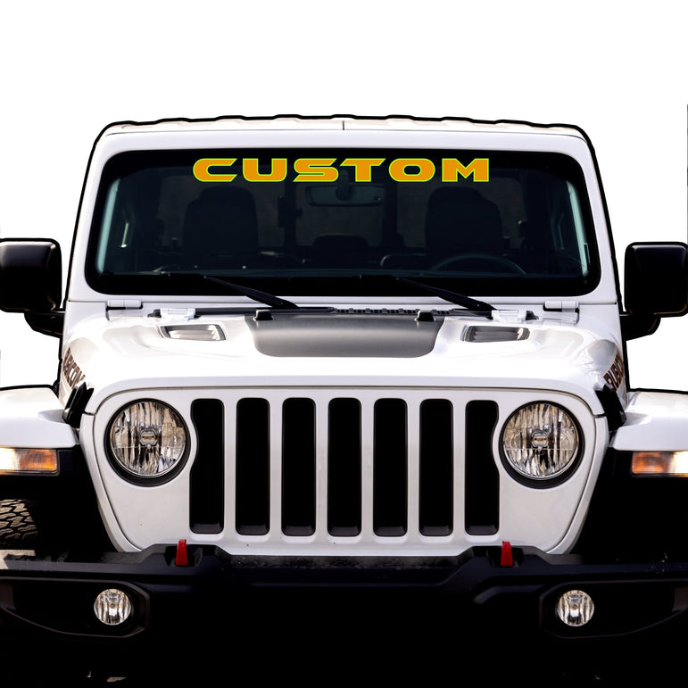 Windshield Lettering