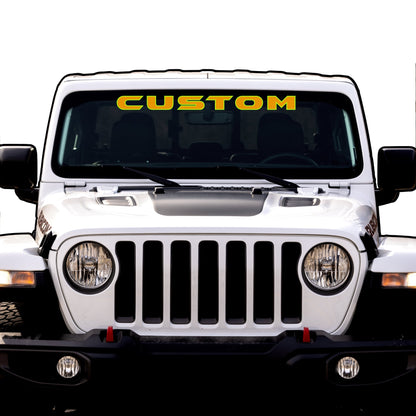 Windshield Lettering