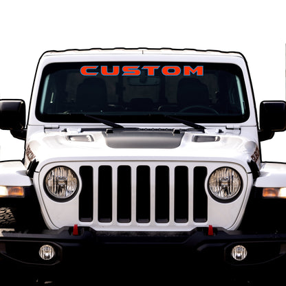 Windshield Lettering