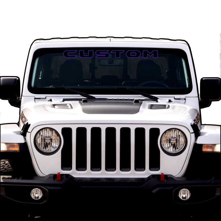 Windshield Lettering