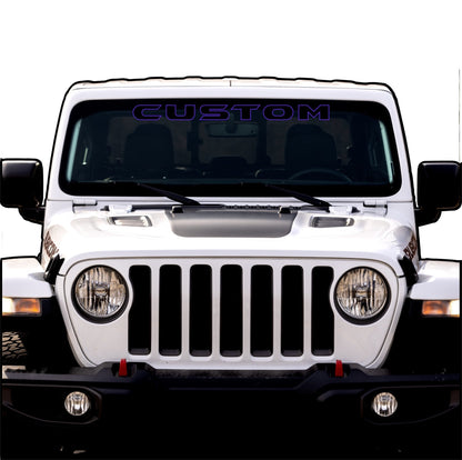 Windshield Lettering