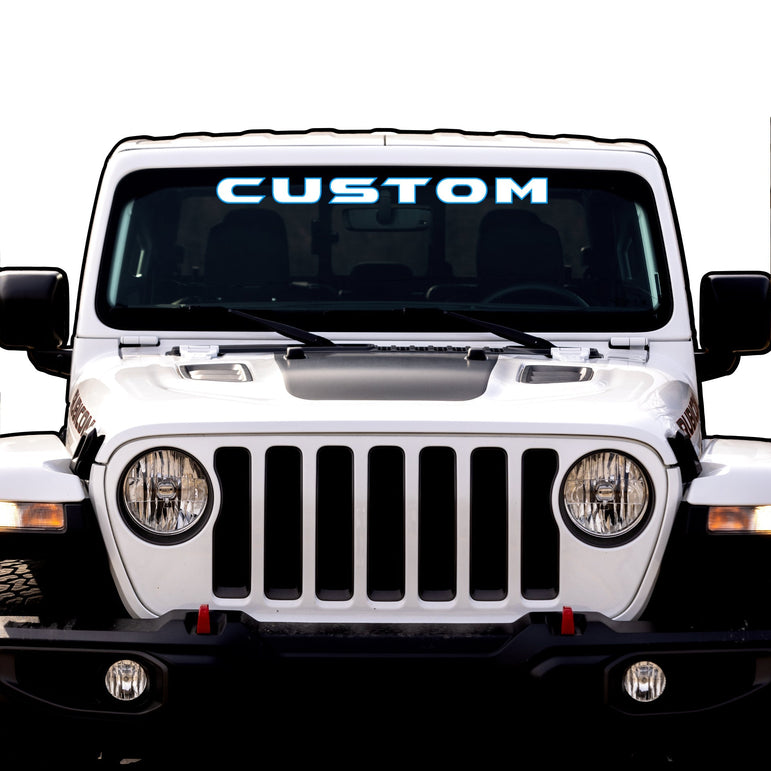 Windshield Lettering