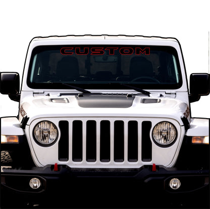 Windshield Lettering