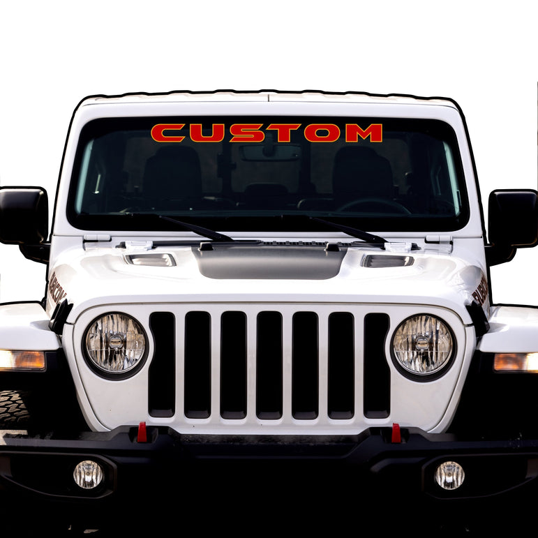 Windshield Lettering
