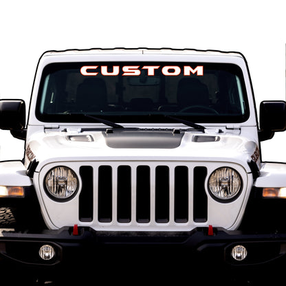 Windshield Lettering