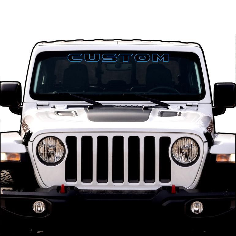 Windshield Lettering