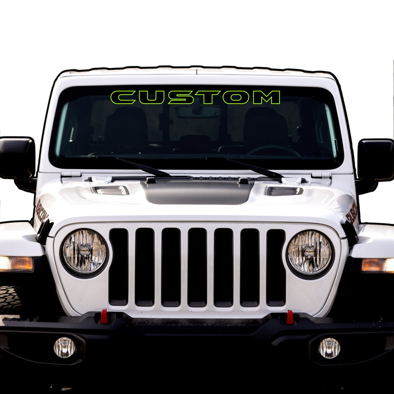 Windshield Lettering