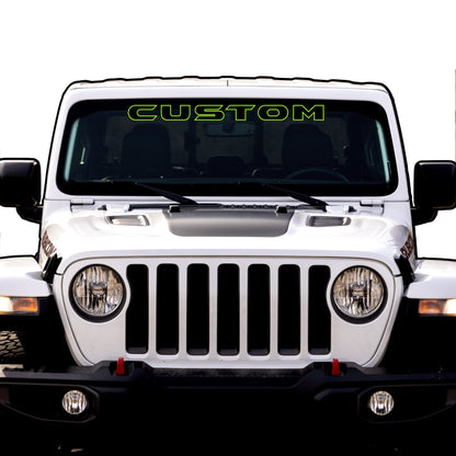 Windshield Lettering