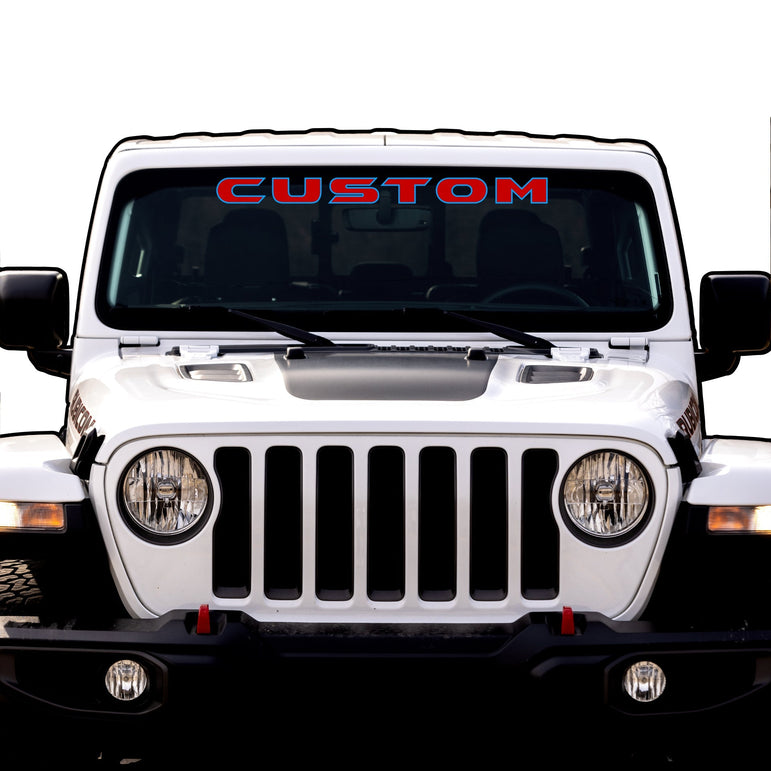 Windshield Lettering