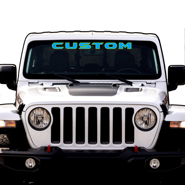 Windshield Lettering
