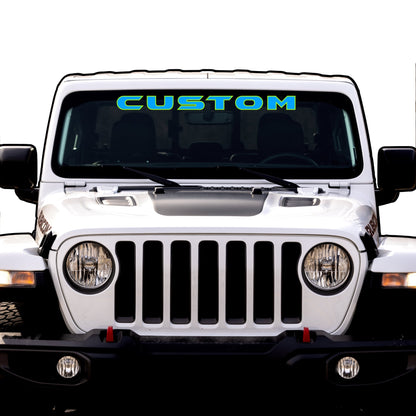 Windshield Lettering