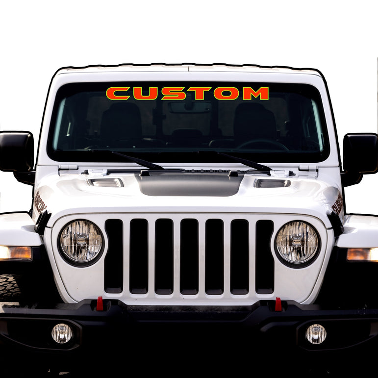 Windshield Lettering
