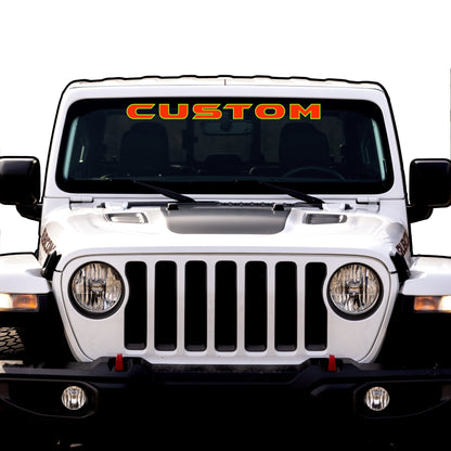 Windshield Lettering