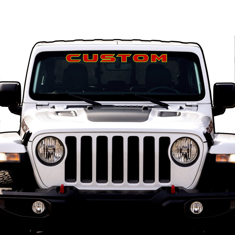 Windshield Lettering