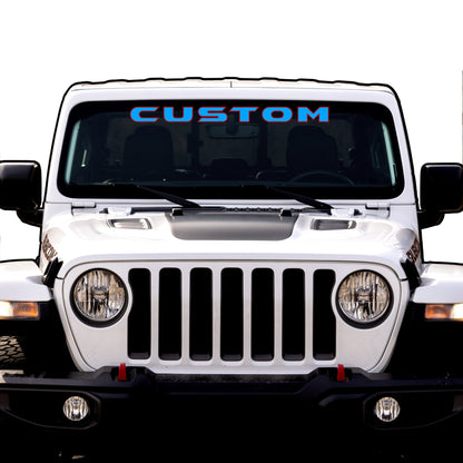 Windshield Lettering