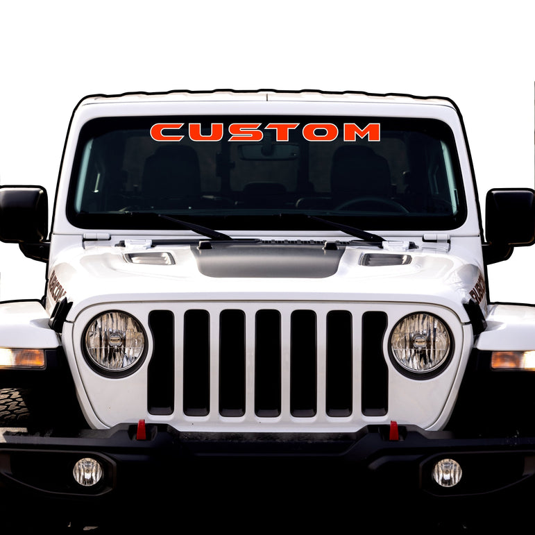Windshield Lettering