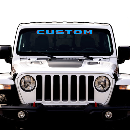 Windshield Lettering