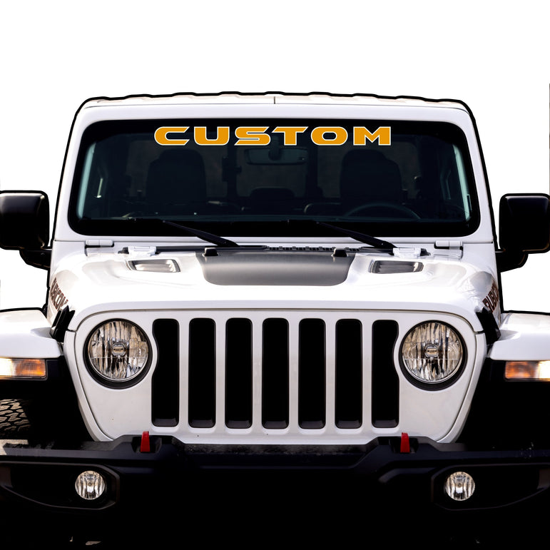 Windshield Lettering