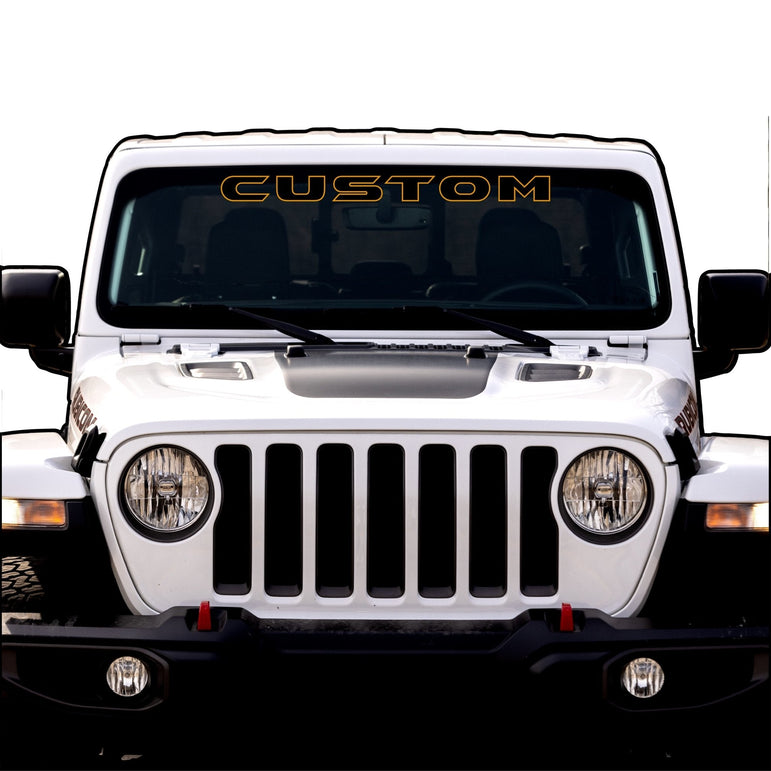 Windshield Lettering