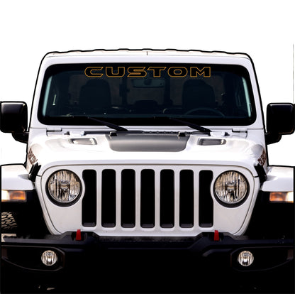 Windshield Lettering