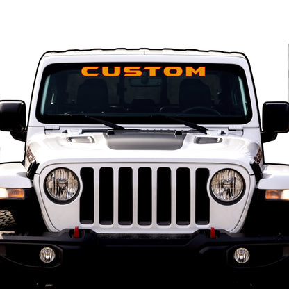 Windshield Lettering