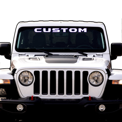 Windshield Lettering