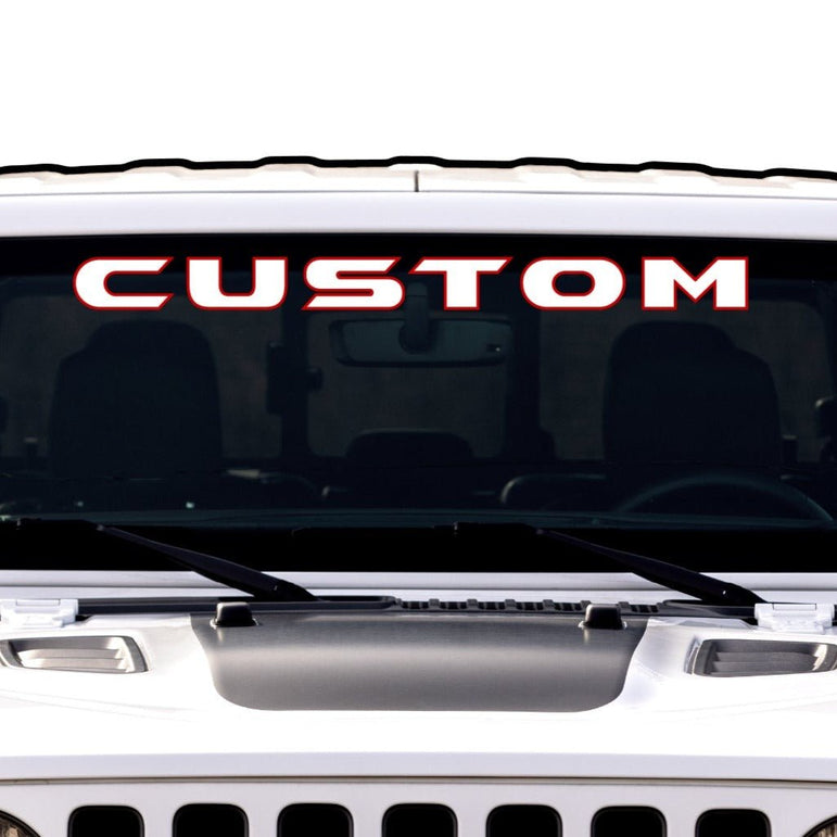 Windshield Lettering