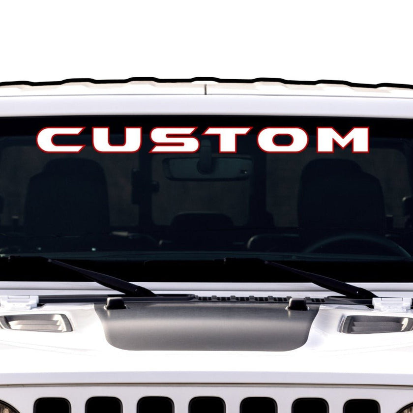 Windshield Lettering
