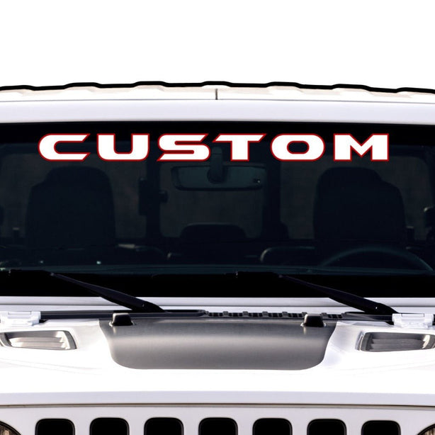 Windshield Lettering