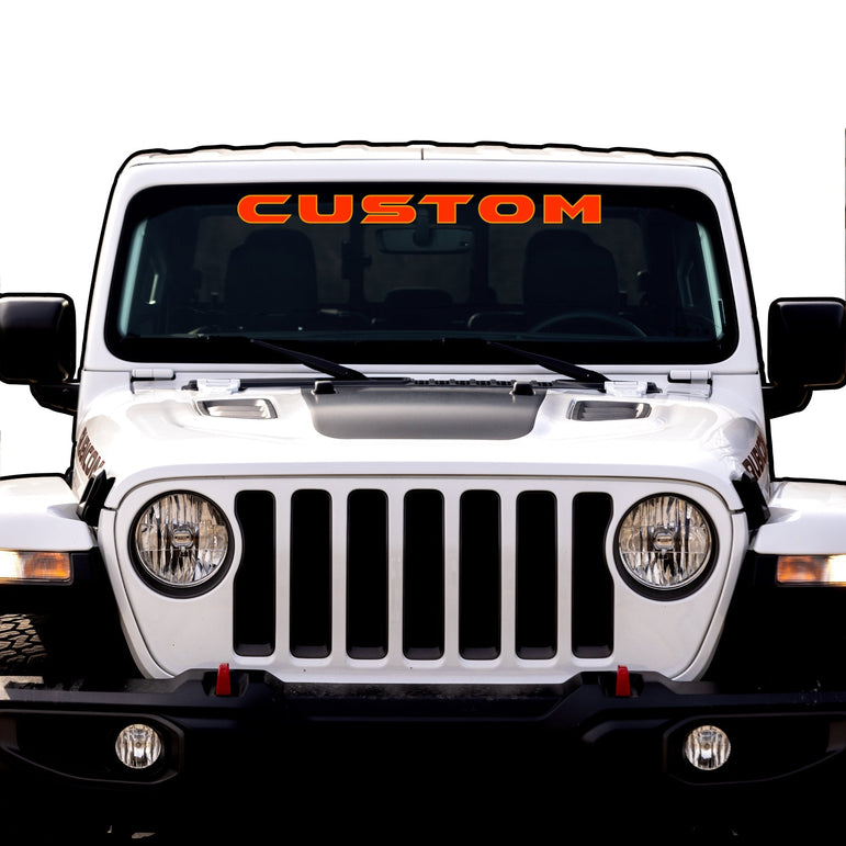 Windshield Lettering