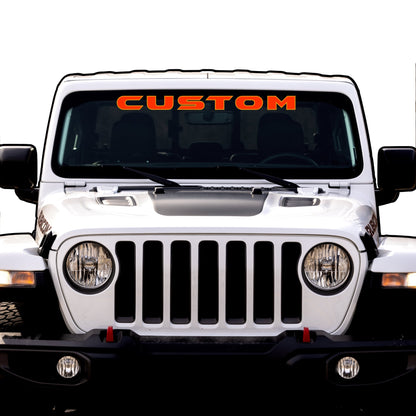 Windshield Lettering